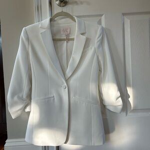 Cinq à Sept Classic Khloe Ruched Cuff Blazer